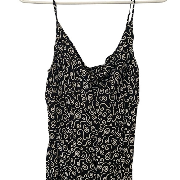 Reformation Black and White Swirl Midi Dress - Picture 3 of 12